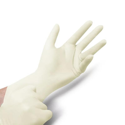 De medische Gepoederde Latexhandschoenen poederen de Vrije Handschoen van het Latexonderzoek voor Tand