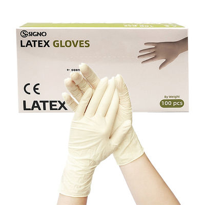 De medische Gepoederde Latexhandschoenen poederen de Vrije Handschoen van het Latexonderzoek voor Tand