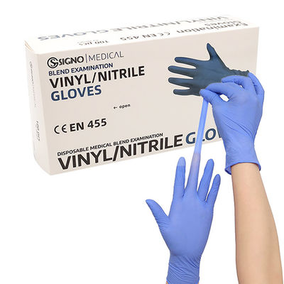 Van de Middelgrote Groottepvc van antipunctuur de Beschikbare Vinylhandschoenen Handschoenen van het het Nitrilmengsel Vinyl