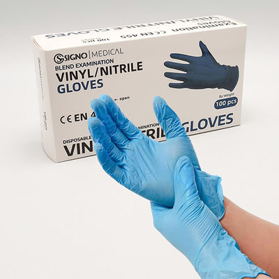 Van de Middelgrote Groottepvc van antipunctuur de Beschikbare Vinylhandschoenen Handschoenen van het het Nitrilmengsel Vinyl