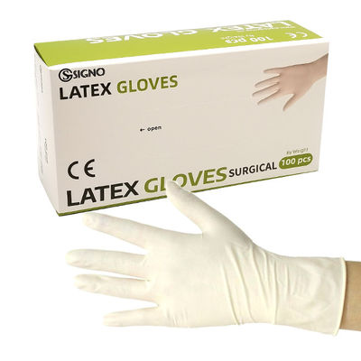 Douane Gepoederde Niet-steriele Medische Geduldige het Onderzoekshandschoen van Latexhandschoenen