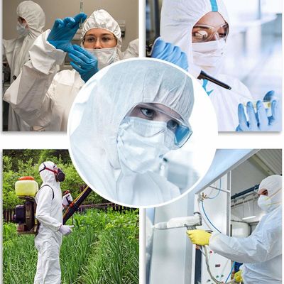 Het duurzame Microporous Beschikbare Chirurgische Kostuum van Overtrekken Beschikbare Hazmat met Kap