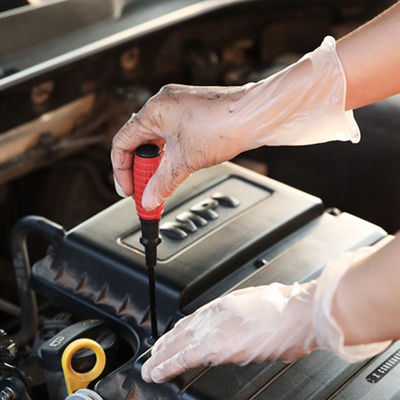 Half Met een laag bedekt van het de Handnitril van de fabrieksprijs Beschikbare Latex Gepoederde Duidelijke de Doos Witte Blauwe Vinylhandschoen van de Examenrang