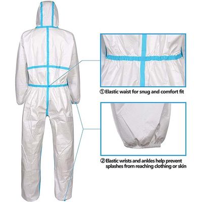 EN1186 van de Schilders Beschikbare Beschermende Jumpsuit van SMS pp Beschikbare de Isolatieovertrekken