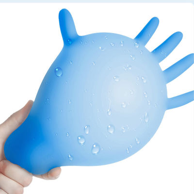 Punctuurbewijs S M L XL de Blauwe Medische Alkaliweerstand van Nitrilhandschoenen