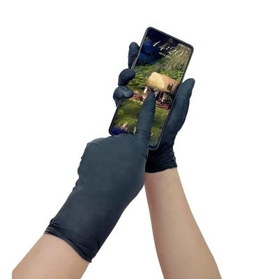 Steriel het Nitrilexamen van MSDS Mil Black Nitrile Gloves Handschoenen/6
