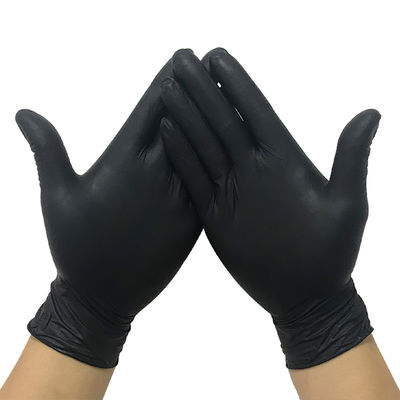 Antipunctuur s-XL Zwarte Steriele Nitrilhandschoenen voor Handenbescherming