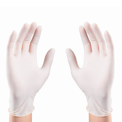 EN455 s-XL het Witte Beschikbare Medische Goede Gevoel van Latexhandschoenen