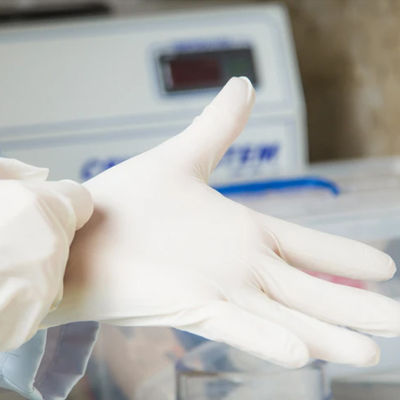 OEM ODM het Latex poederde Chirurgische Handschoenen/Synthetische Latexhandschoenen