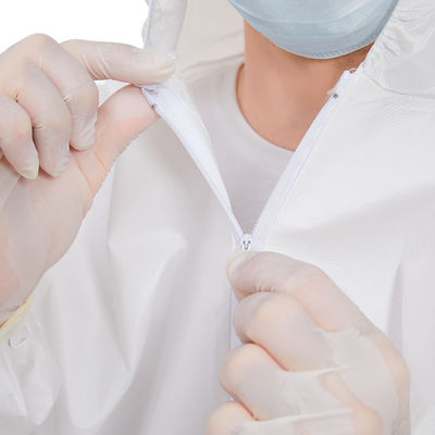 EN1186 van het het Overtrekovertrek van FDA niet Geweven Beschikbare Permeabele het Kostuumvochtigheid Met een kap