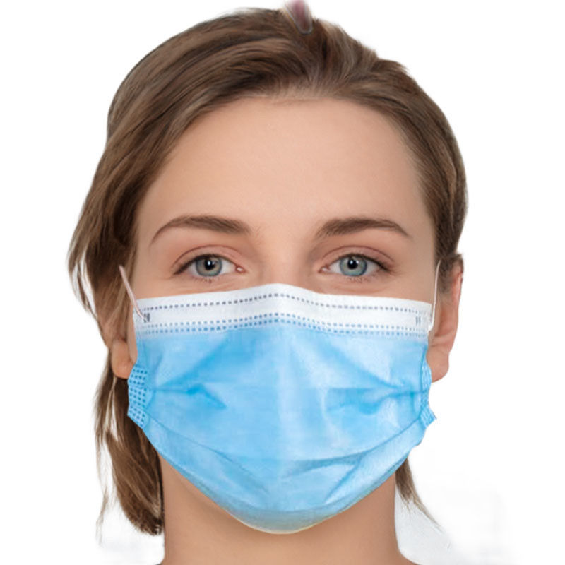 het blauwe Masker van het het Masker Beschikbare niet Geweven Gezicht van het Lagenffp2 Gezicht