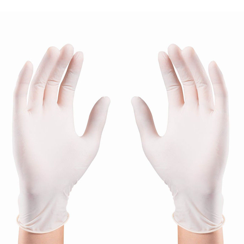 EN455 s-XL het Witte Beschikbare Medische Goede Gevoel van Latexhandschoenen