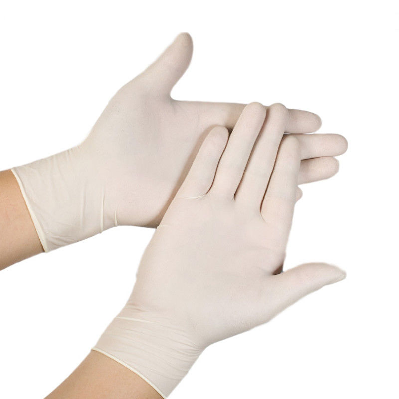 OEM ODM Powderless Grote Latexhandschoenen/Latex Beschikbare Handschoenen