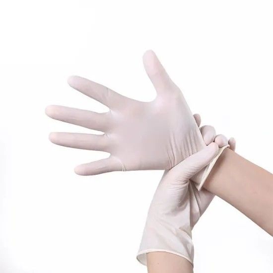 Waterdichte Medische Chirurgie Gepoederde Antistatische het Latexhandschoenen van EN374