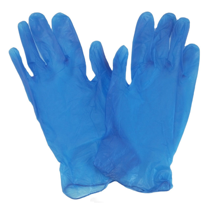 Van het Mengselhandschoenen EN374 van het scheurbewijs Blauwe Vinyl Beschikbare Vinyl het Nitrilhandschoenen