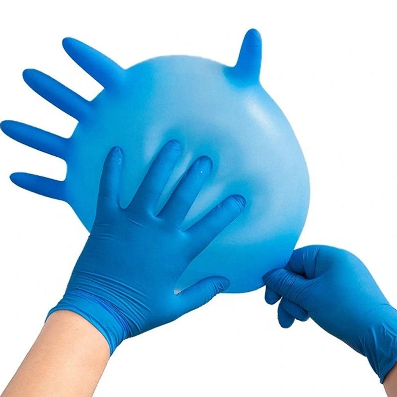 Het aangepaste Blauwe Haar die van het Nitril Beschikbare Handschoenen van 510K Handschoenen verven