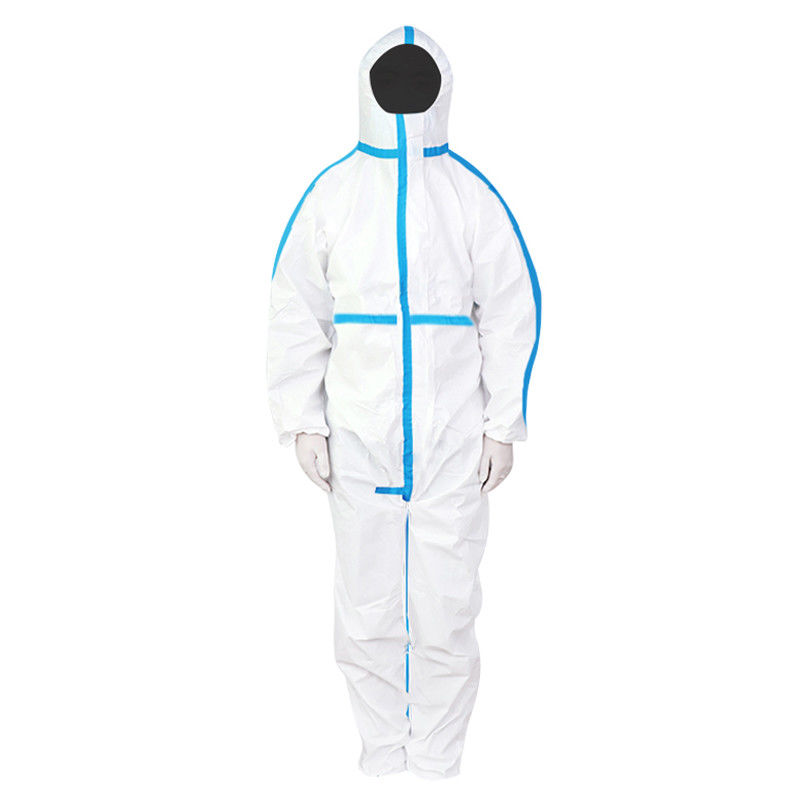 Niet-geweven PPE Chemische Beschikbare Beschermende Overtrekken M L XL 2XL 3XL 4XL